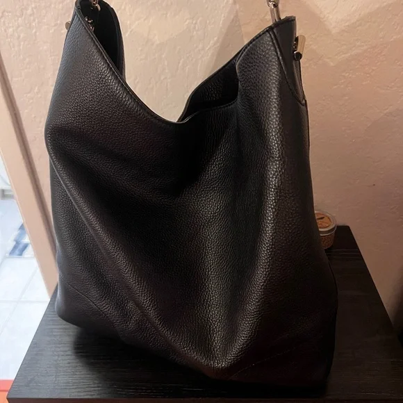 Tory Burch Leather Black Hobo Bag - Picture 5 of 8